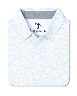 Alpine Polo - White/Niagara Mist/Glass Green