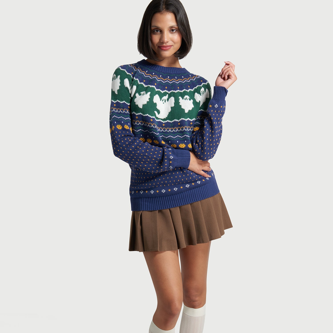 Happy Hauntings Fair Isle Sweater-gallery-37010565824683