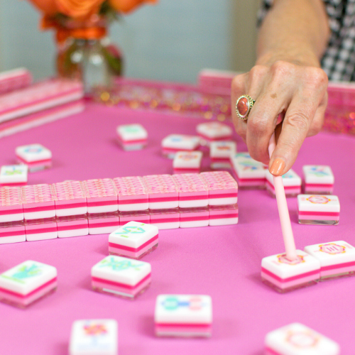 MAHJONG MAT | Prism | 33" x 33"-gallery-51307936383287