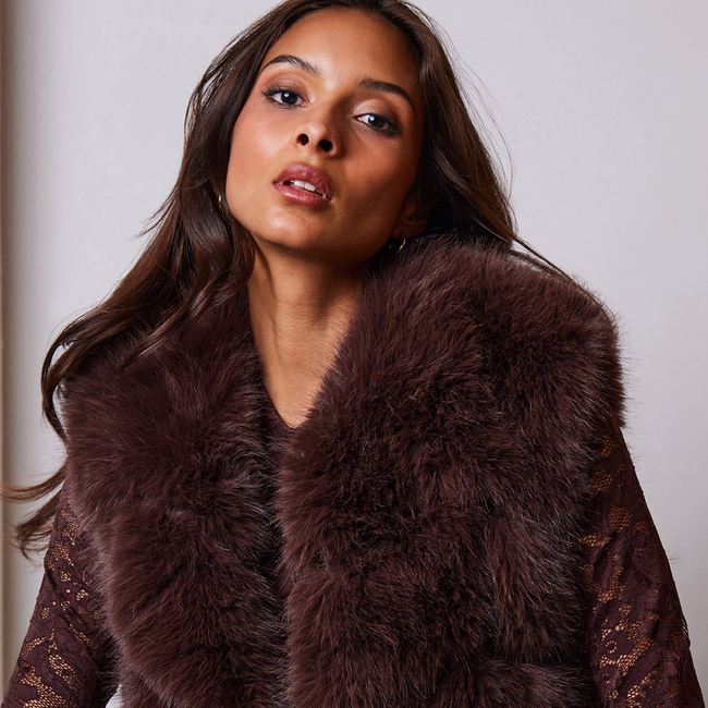 Rosario Faux Fur Vest-gallery-44930758115578