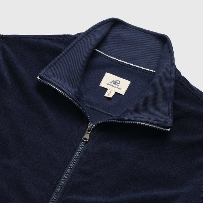 Frank Saltwater Terry Track Jacket - Navy Blazer-gallery-45068476875010