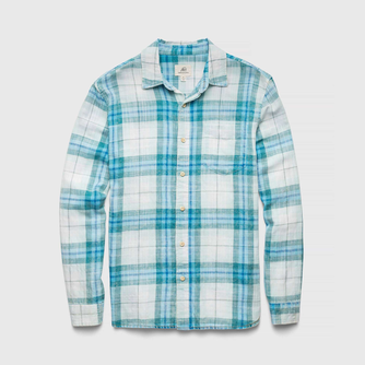 Brian Twill Plaid Shirt - Blue Combo