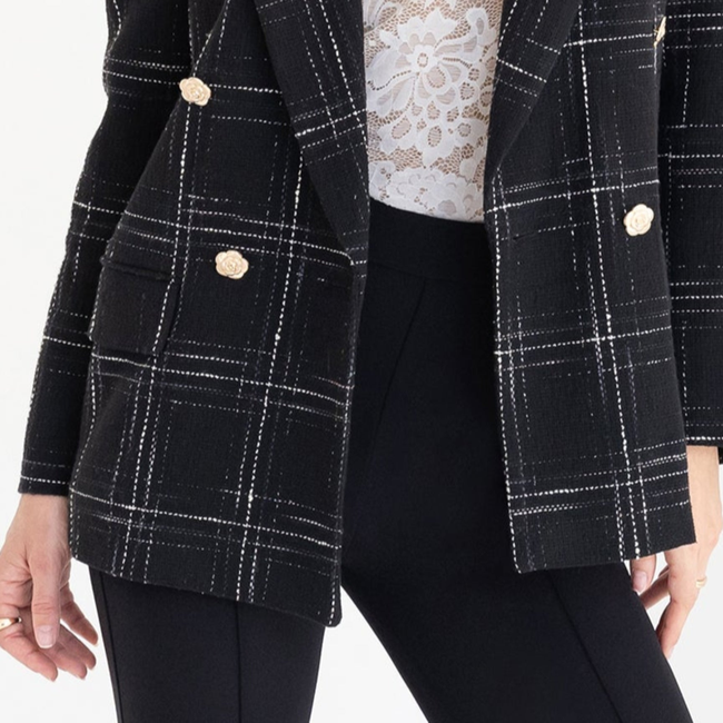 Maverick Windowpane Tweed Blazer-gallery-44657817223418