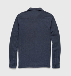 Cary Fleece Polo - Navy Heather
