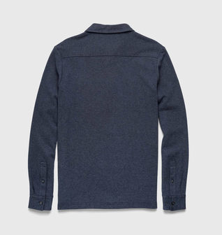 Cary Fleece Polo - Navy Heather