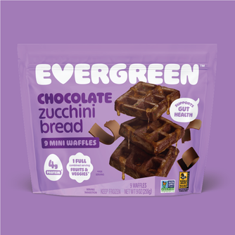Chocolate Zucchini Bread Mini Waffles