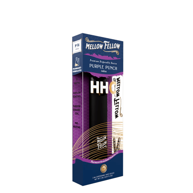 HHC Premium 2ml Disposable Vape - Purple Punch (Indica)-gallery-37327736307918
