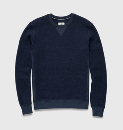 Butch Waffle Thermal Crewneck - Navy Heather