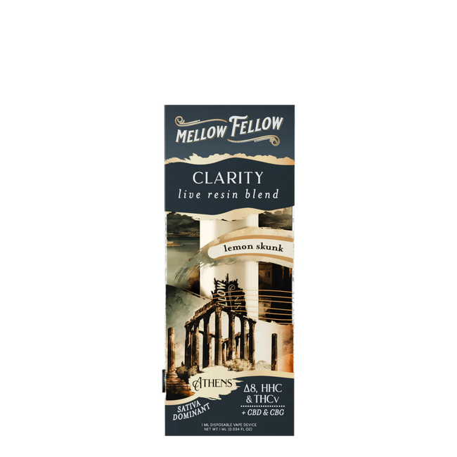 Clarity Blend - Live Resin 1ml Disposable Vape - Lemon Skunk (Sativa Dominant)-gallery-37327675654350