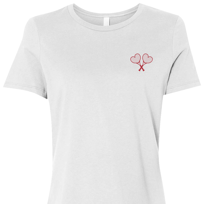 Women’s Love All Tennis Logo Relaxed Jersey Tee-gallery-68208976920657