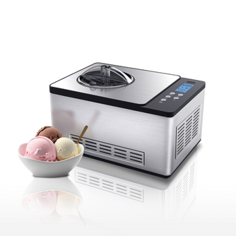 Whynter ICM‑200LS 2.1 Qt Upright Automatic Compressor Ice Cream Maker – Stainless Steel