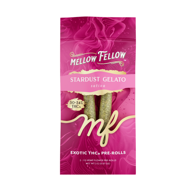 THCa Prerolls - 2 pc 2g Private Reserve Exotic - Stardust Gelato (Sativa)-gallery-38508446974158