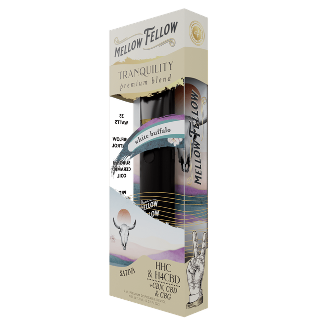 Tranquility Blend 2ml Disposable Vape - White Buffalo (Sativa)-gallery-36592759636174