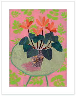Matisse Inspired Still Life With Red Flowers