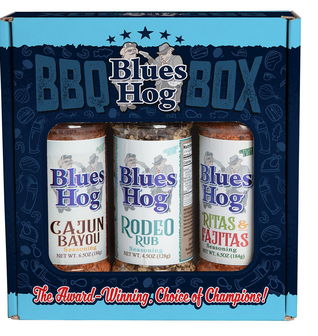 Seasonings BBQ Box - Cajun Bayou, Ritas & Fajitas, and Rodeo Rub