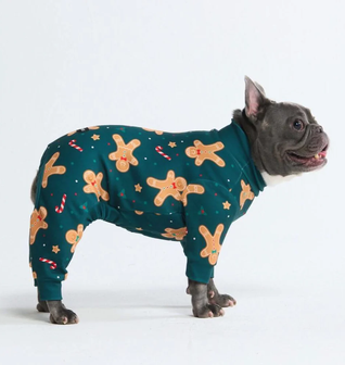 Dog Christmas Pajamas - Gingerbread Man