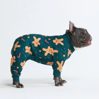 Dog Christmas Pajamas - Gingerbread Man