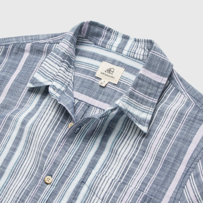 Joey Stripe Shirt - Navy Combo-gallery-42414943043842