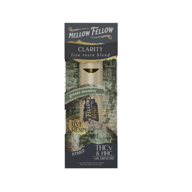 Clarity Blend 2ml Live Resin Disposable Vape - Grease Monkey (Hybrid)-gallery-37327752233166