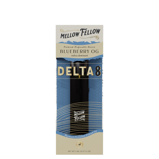 Delta 8 Premium 2ML Disposable Vape - Blueberry OG (Indica Dominant)-gallery-37045923217614
