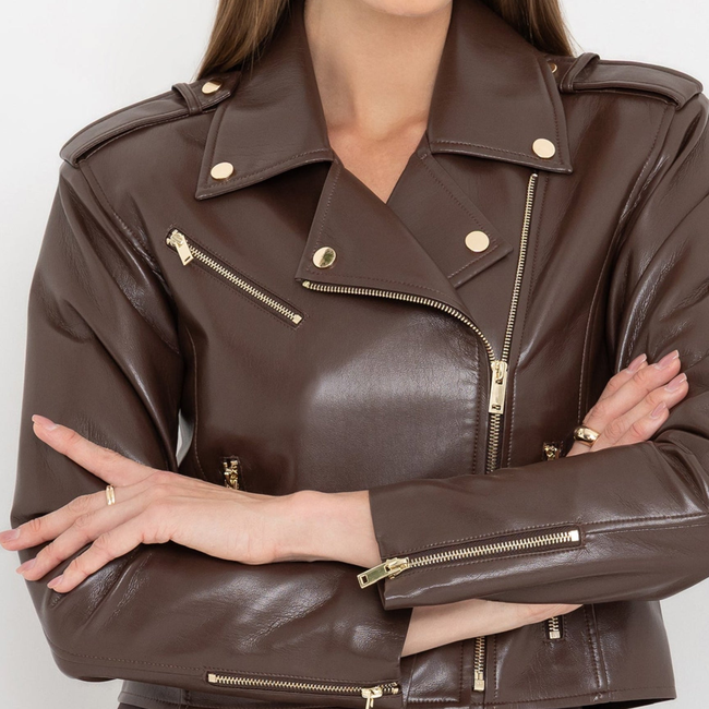 Cosita Vegan Leather Jacket-gallery-44940327354618
