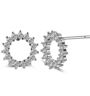 Crystal Halo Stud Earrings