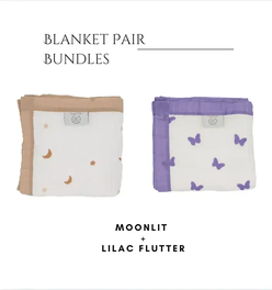 Moonlit + Lilac Flutter Blanket Bundle