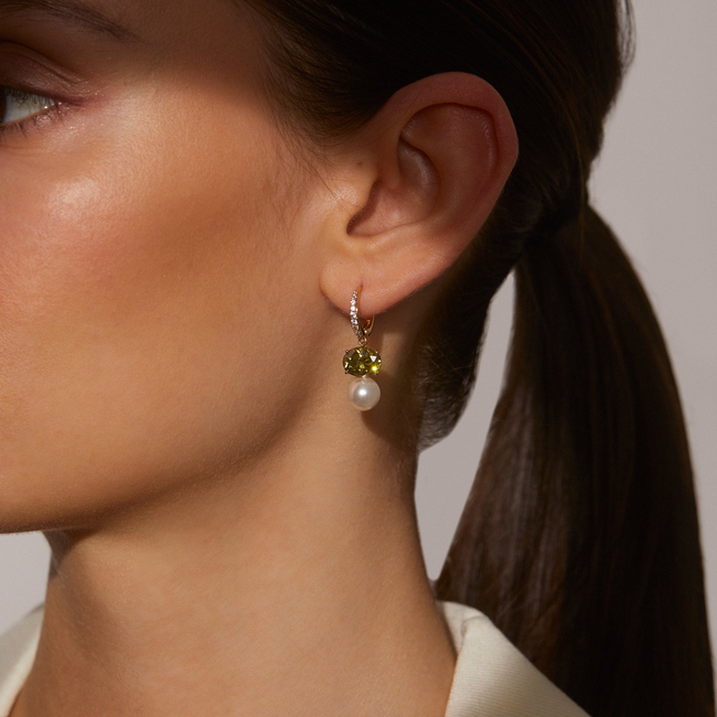 NATURAL BEAUTY GREEN DROP EARRING-gallery-46884318281987