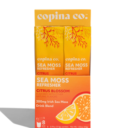Citrus Blossom Sea Moss Refresher Drink Stick Pack Carton