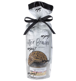 Everyday Grab and Go Giftset with Raspberry Honey Mustard Pretzel Dip and Butter Braided Pretzels