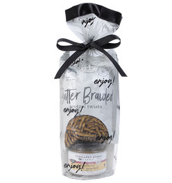 Everyday Grab and Go Giftset with Raspberry Honey Mustard Pretzel Dip and Butter Braided Pretzels