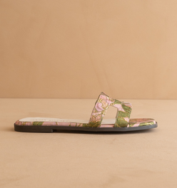 The Everlee | Rose Garden Floral H-Strap Summer Sandal