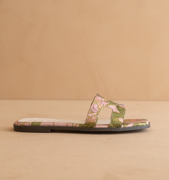 The Everlee | Rose Garden Floral H-Strap Summer Sandal