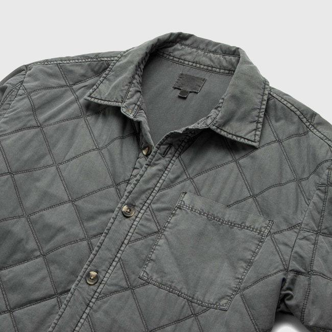 Lennon Quilted Shirt Jacket - Iron Gate Grey-gallery-44084812185858