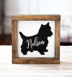 West Highlander White Terrier Decor - Personalized Westies Dog Lover Wall Sign