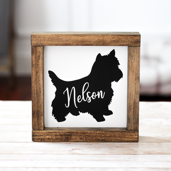 West Highlander White Terrier Decor - Personalized Westies Dog Lover Wall Sign