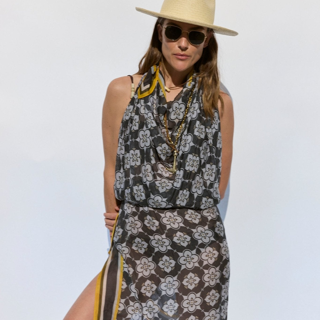 Mosaic Silk Pareo - Extra Large-gallery-55601988239677