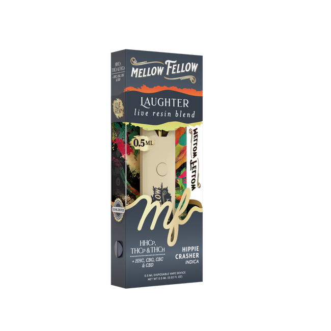 Laughter Blend 0.5ml Live Resin Disposable Vape - Hippie Crasher (Indica)-gallery-38017571651790
