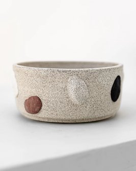 Laurel Canyon Stone Handmade Dog Bowl