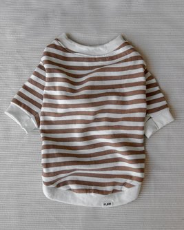 Camden Brown Striped Dog Sweatshirt