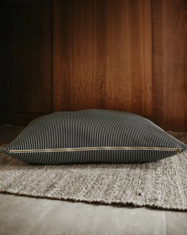 Hello Sailor Black Striped Dog Bed