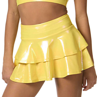 Ignite Ruffle Skirt - Yellow Sapphire