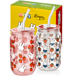 Miffy Strawberry Drinking Glasses
