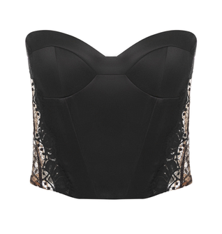 Bustier top with lace - ELENA REVA