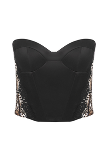 Bustier top with lace - ELENA REVA