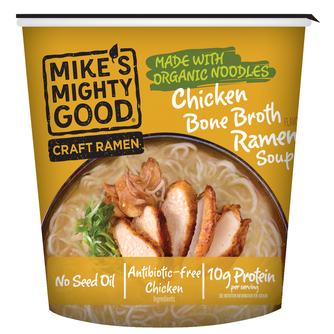 Chicken Bone Broth Flavor Ramen Noodle Soup Cup