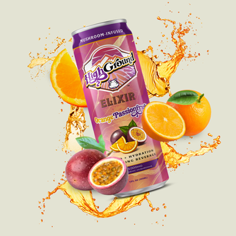 High Ground Elixir - Orange Passionfruit 12oz