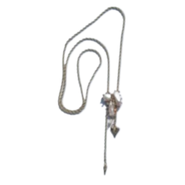 Boho Heart & Spike Pearl Bolo Necklace-gallery-47999138463896