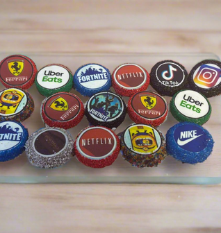 Custom Logo Design Oreos Dipped in Chocolate