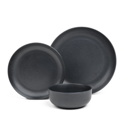 Melamine Modern Essentials Tableware (12-Piece Set, 4 Place Settings)